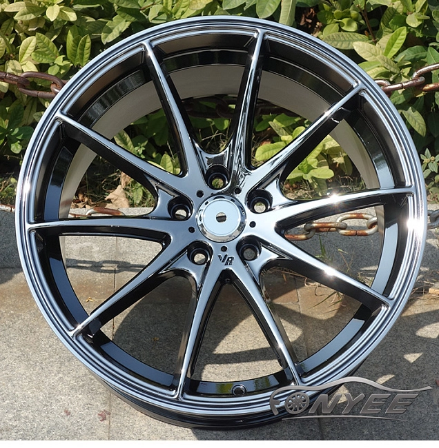картинка Новые диски Rays G25 R18 5X100 ET38 J8 черный хром магазин  StreetTuning 