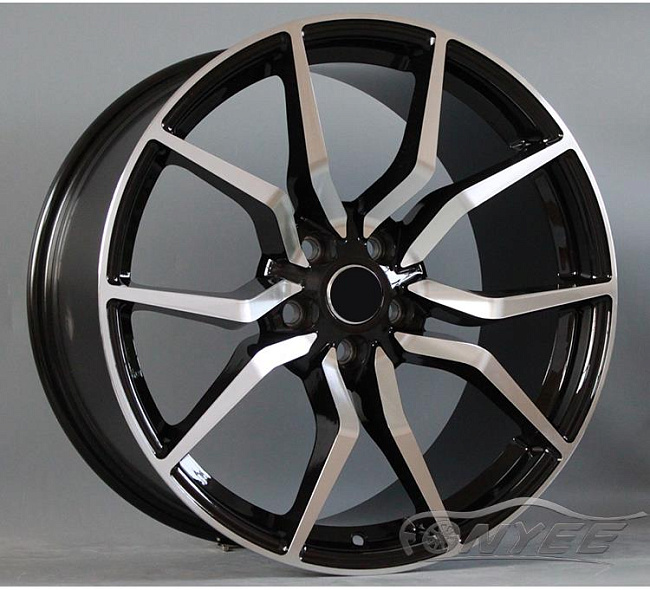 картинка Новые диски Fonyee Model 7 R19 5X112 ET35 J8,5 черный + серебро магазин  StreetTuning 