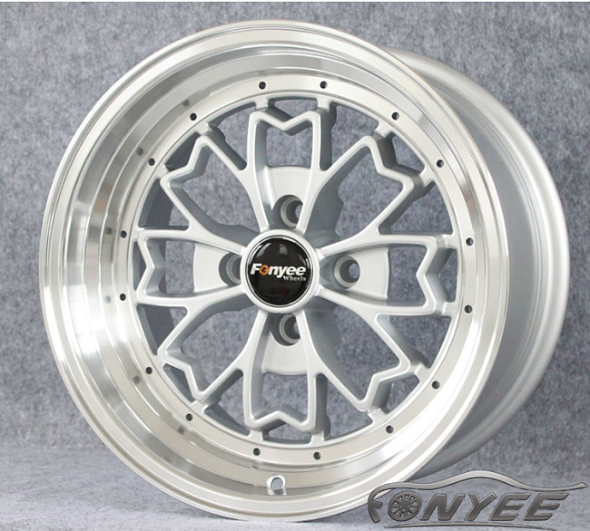 картинка Новые диски Fonyee 552 R15 4X100 ET20 J8 серебро + полированная полка магазин  StreetTuning 