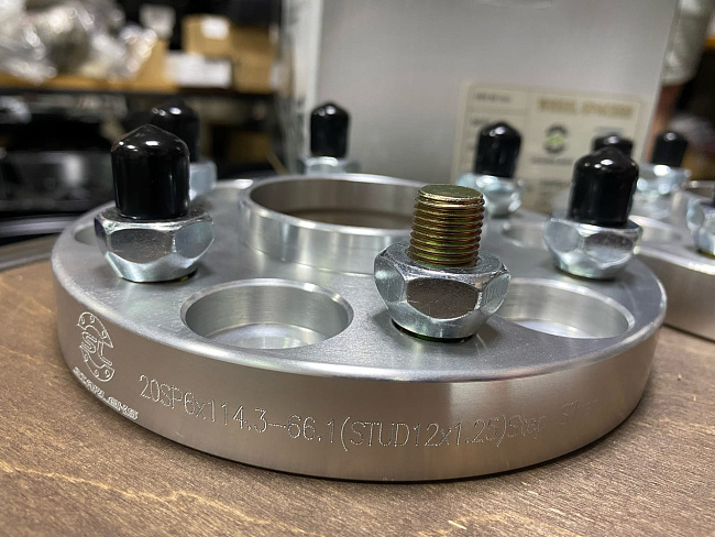 картинка Проставка Starleks 20 мм 6x114.3 12x1.25 цо 66.1 Silver магазин  StreetTuning 