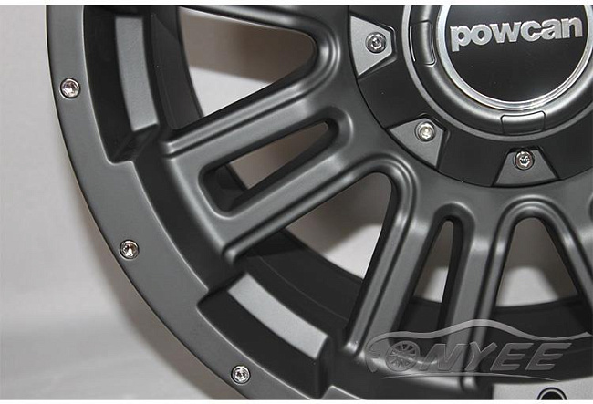 картинка Новые диски Powcan модель 2 R17 J9 ET0 6x139,7 черный мат магазин  StreetTuning 