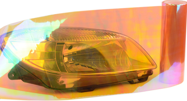 картинка Тонировка для фар хамелеон, оранжевого цвета магазин  StreetTuning 