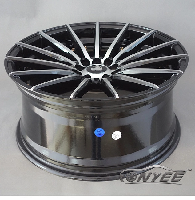 картинка Новые диски JNC 042 R18 5X114,3-5X100 ET35 J8,5 черные + золотистые болтики магазин  StreetTuning 