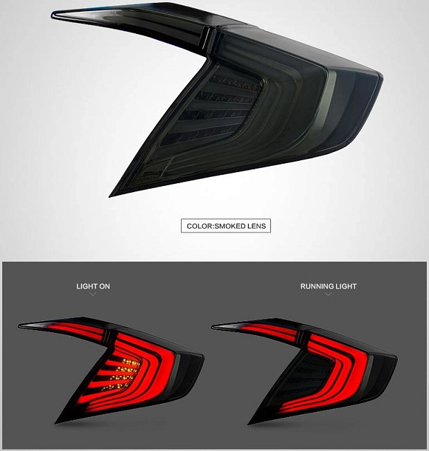 картинка Задние фары для Honda Civic 2014-2017 г вариант 2 магазин  StreetTuning 