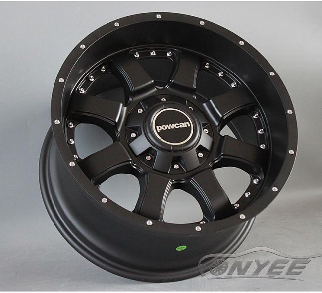 картинка Новые диски Powcan R17 J9 ET0 6x139,7 черный мат магазин  StreetTuning 