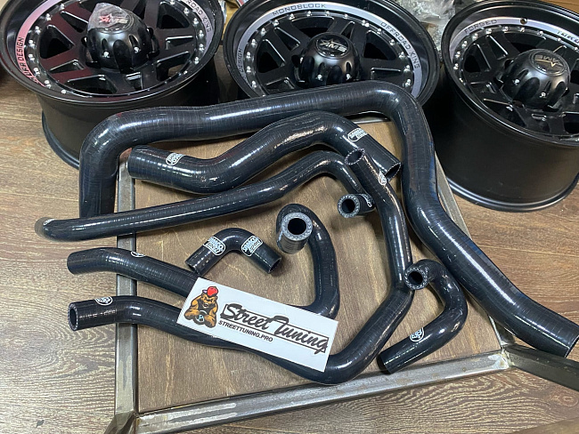 картинка Патрубки системы охлаждения Honda Accord 97-00 CF4 7шт, черные магазин  StreetTuning 