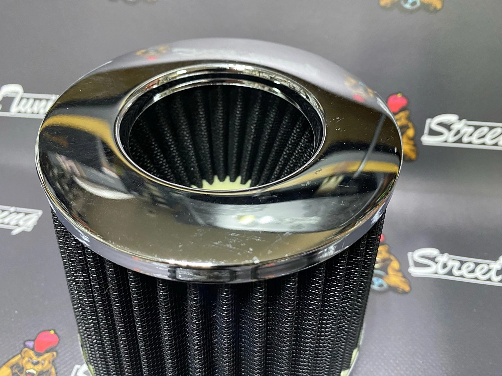 картинка Воздушный фильтр нулевого сопротивления со съемными фланцами 76/89/100 от магазина  StreetTuning
