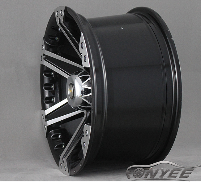 картинка Новые диски MF-961 sport R16 6X139,7 ET-20 J8 черный глянец + серебро магазин  StreetTuning 