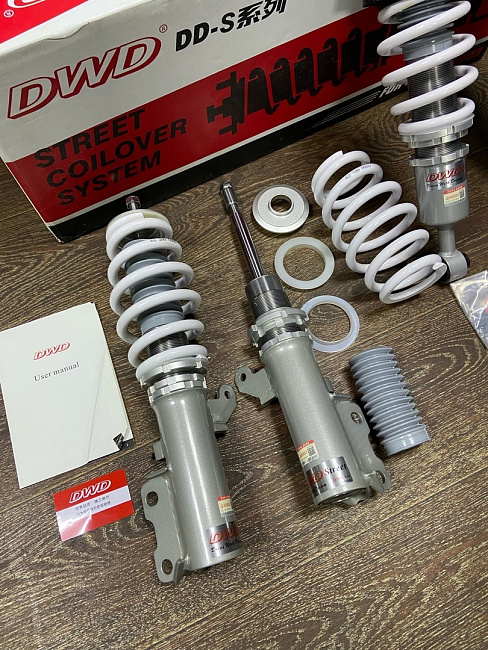 картинка Винтовая подвеска койловеры DWD Street series для Mitsubishi Lancer 10 магазин  StreetTuning 