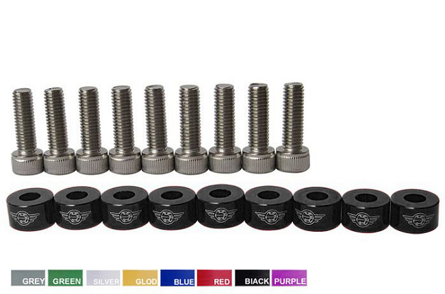 картинка Болты для крепления коллектора на Honda, черные магазин  StreetTuning 