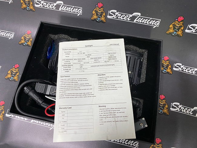 картинка Светодиодные прожекторы-линзы Sanvi S11, комплект 2 шт магазин  StreetTuning 