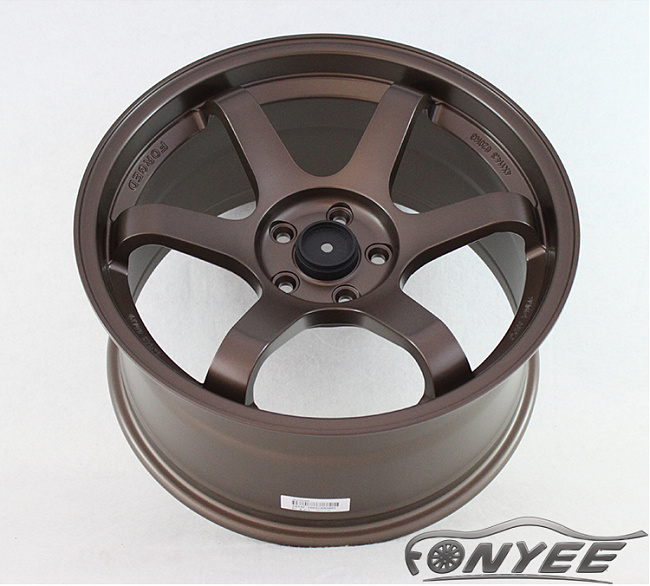 картинка Новые диски Rays TE37 R18 5X112 ET35 J9 цвет насыщенный бронзовый матовый магазин  StreetTuning 