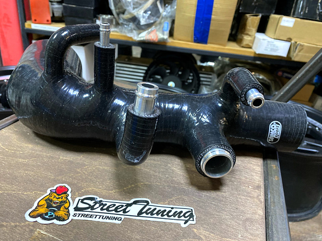 картинка Патрубок турбины Samco Sport для Subaru Impreza GD 7-8 vers черный магазин  StreetTuning 