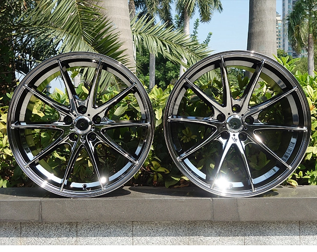 картинка Новые диски Rays G25 R18 5X100 ET38 J8 черный хром магазин  StreetTuning 