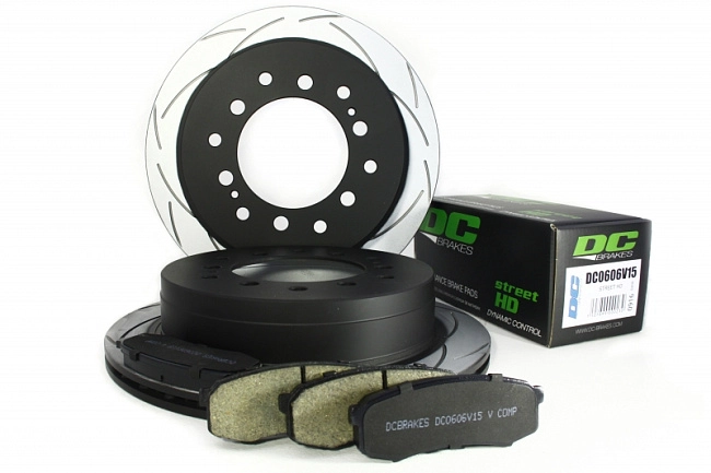 картинка КОМПЛЕКТ ЗАДНИЙ:Тормозные диски DBA 2737S T2+колодки DC brakes sHD Toyota  PRADO 150 / Lexus GX460 магазин  StreetTuning 
