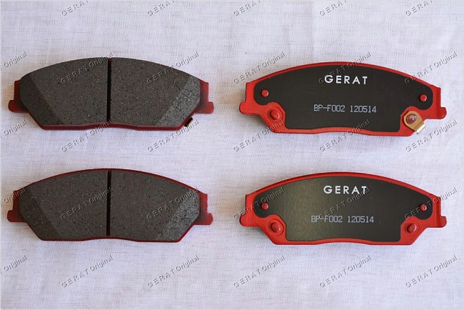 картинка Передние тормозные колодки Gerat BP-F002 (Toyota Aurion, Camry,
Avalon) магазин  StreetTuning 