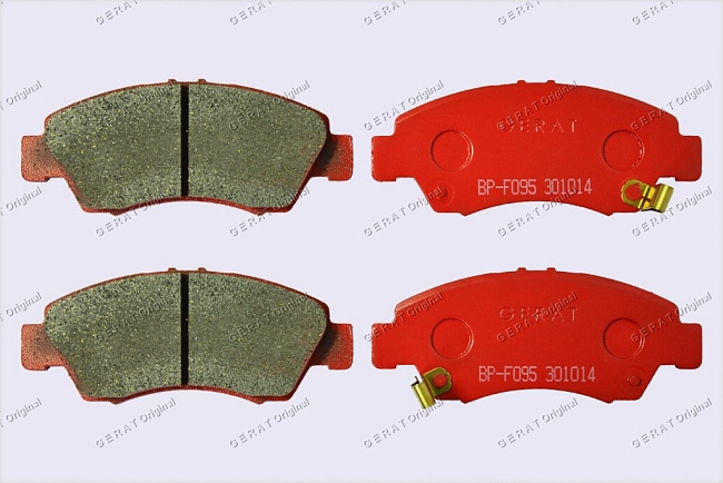 картинка Передние тормозные колодки Gerat BP-F095 (Honda Civic, Fit, Integra) магазин  StreetTuning 