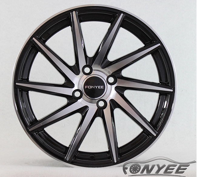 картинка Новые диски Vossen CVT-R Replica R16 4X100 ET40 J6,5 черный глянец + серебро магазин  StreetTuning 