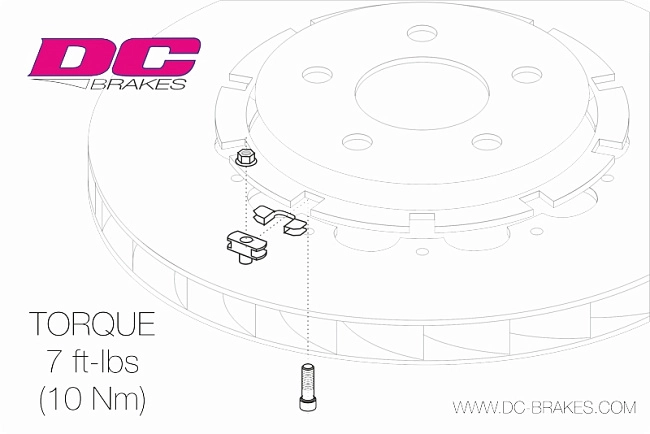 картинка Крепеж тормозных роторов DC Brakes DCH0610, H крепеж, (комплект 10 шт) магазин  StreetTuning 