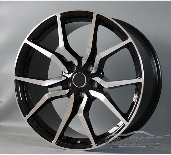 картинка Новые диски Fonyee Model 7 R19 5X112 ET35 J8,5 черный + серебро магазин  StreetTuning 