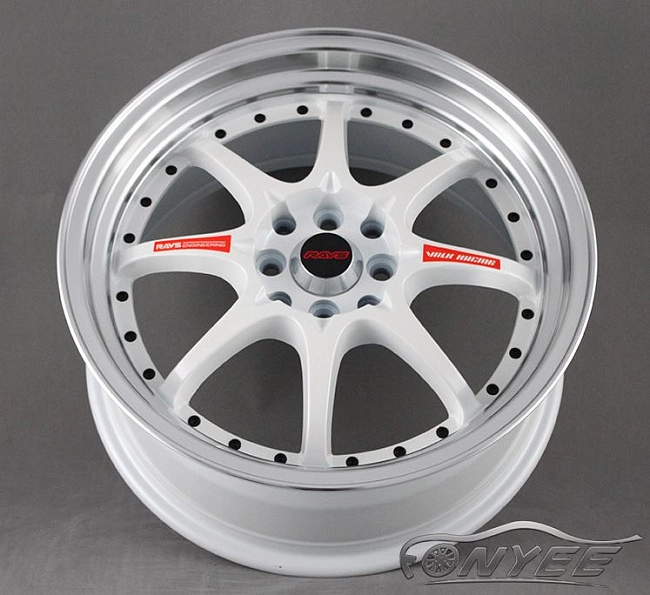 картинка Новые диски RAYS CE28SL R17 4X114,3/4X100 ET38 J7,5 белый + полированная полка магазин  StreetTuning 