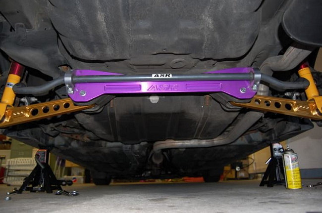 картинка Задний усилитель подрамника ASR style для Honda Civic EK 1996-2000 г, фиолетовый магазин  StreetTuning 