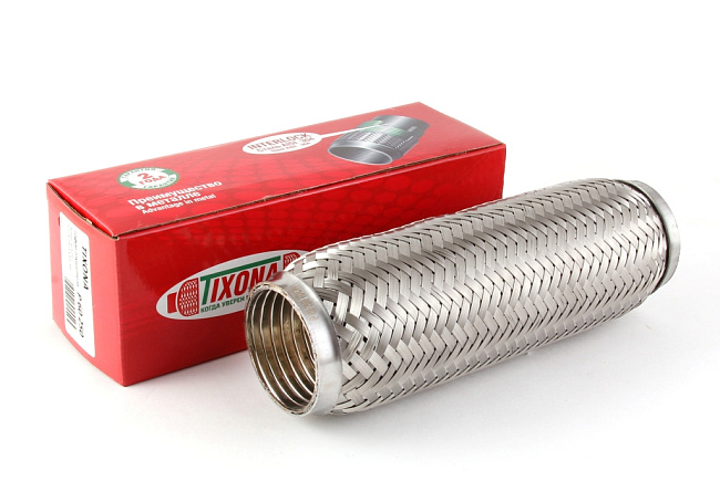 картинка Гофра глушителя Tixona (сталь 304 с внутренним металлорукавом) 60*250 магазин  StreetTuning 