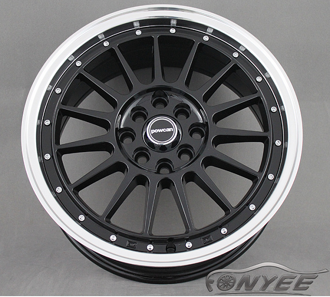 картинка Новые диски Powcan R16 J7 ET+38 5x114,3 черный глянец + серебро магазин  StreetTuning 