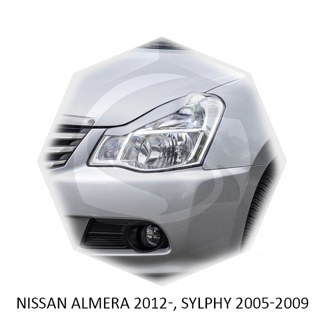 картинка Реснички на фары для  NISSAN ALMERA 2012г-, SYLPHY 2005-2009г магазин  StreetTuning 