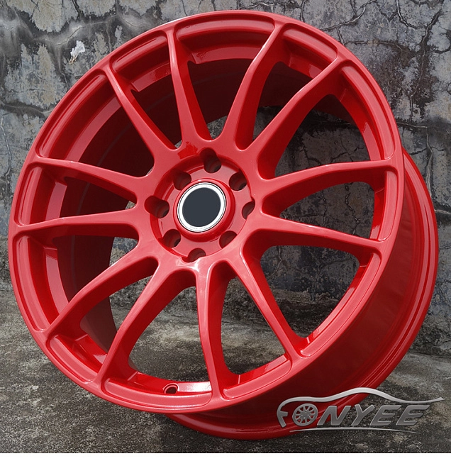 картинка Новые диски RAYS Gram Lights 57 Xtreme R17 4x114,3-4x100 ET38 J7,5 красные магазин  StreetTuning 