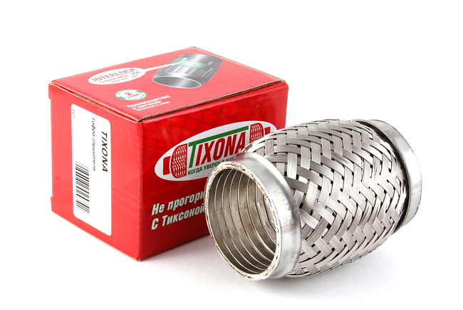 картинка Гофра глушителя Tixona (трехслойная) 60*100 магазин  StreetTuning 