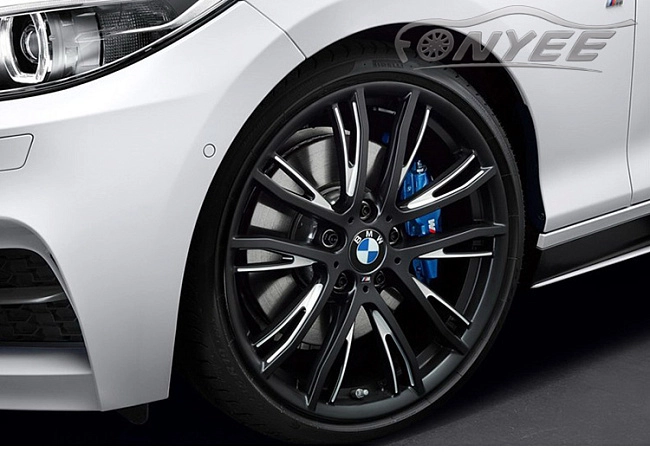 картинка Новые диски BMW A01M R19 5x120 ET32 J8 Черный мат + серебро магазин  StreetTuning 
