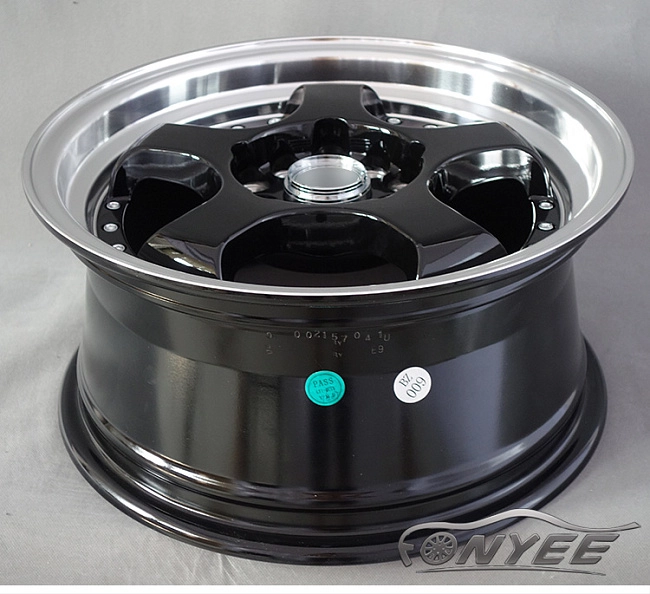 картинка Новые диски JNC 017 R17 4X114,3-4X100 ET35 J7,5 черные + полированная полка магазин  StreetTuning 