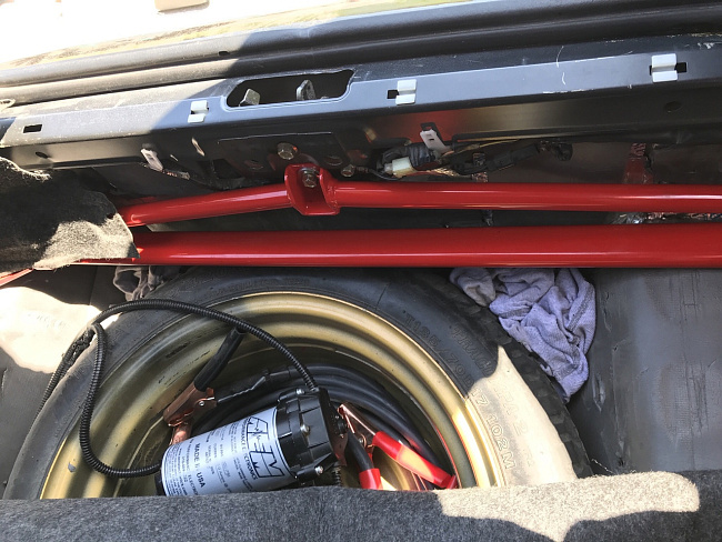 картинка Распорка в багажник со стороны фонарей для Subaru Impreza WRX STI GD 2000-2007 год магазин  StreetTuning 