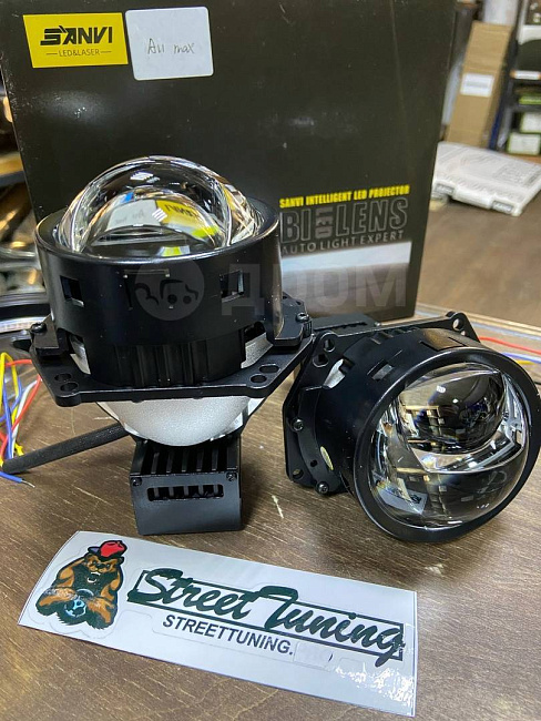 картинка Светодиодные линзы Sanvi А11 MAX, 3 дюйма магазин  StreetTuning 