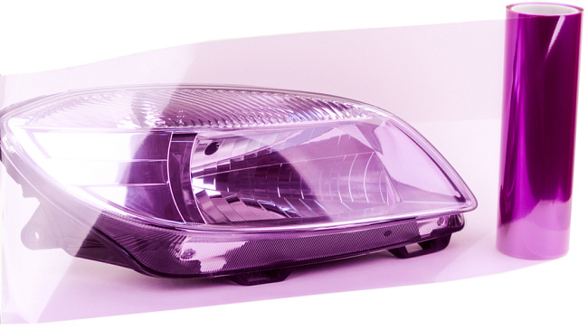 картинка Глянцевая тонировка для фар, фиолетового цвета магазин  StreetTuning 