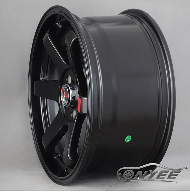 картинка Новые диски Rays TE37 R18 5X108 ET35 J9,5 черные матовые магазин  StreetTuning 