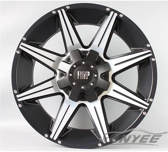 картинка Новые диски RBP 98R R20 6X139,7-135 ET12 J9 черный мат + серебро магазин  StreetTuning 