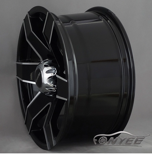 картинка Новые диски Powcan модель R17 J8 ET0 6x139,7 черный глянец магазин  StreetTuning 