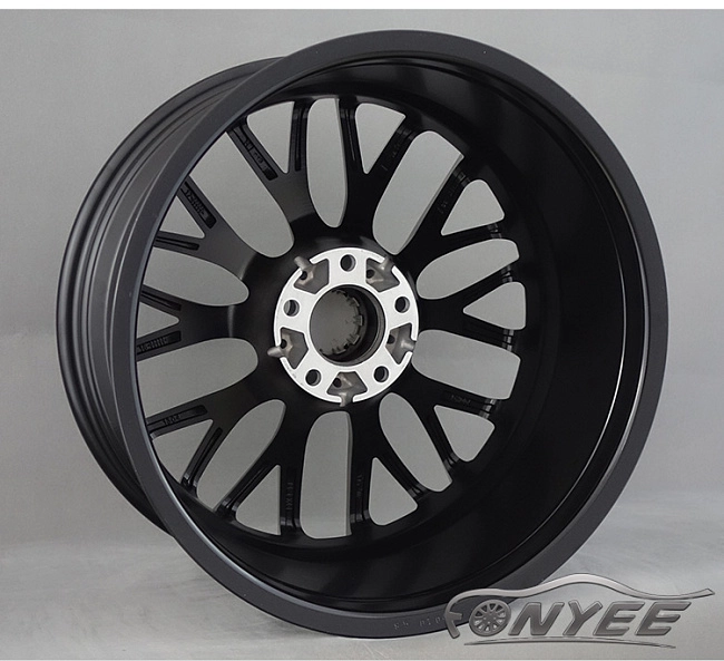 картинка Новые диски BMW Double Spoke 405M R19 5x120 ET35 J9,5 черный мат + серебро магазин  StreetTuning 