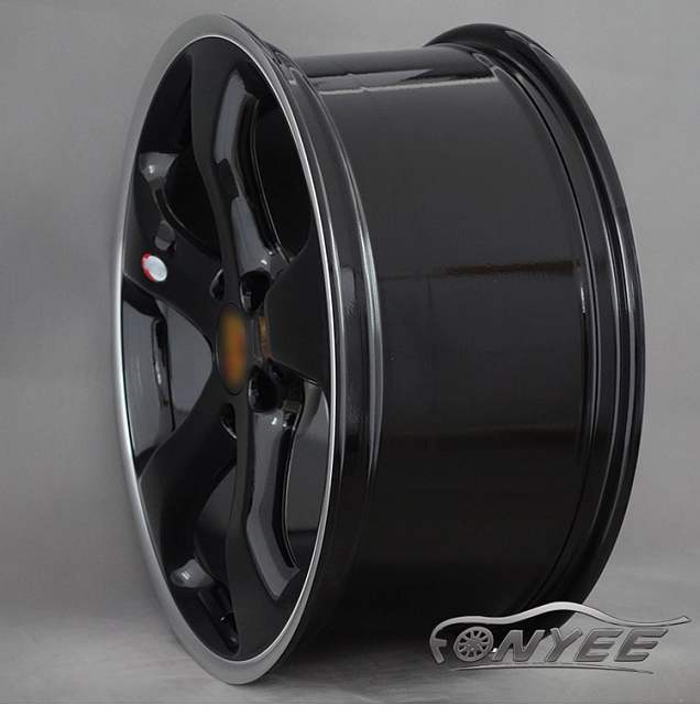 картинка Новые диски Porsche модель 1 R20 5X130 ET50 J9 черные+серебро магазин  StreetTuning 