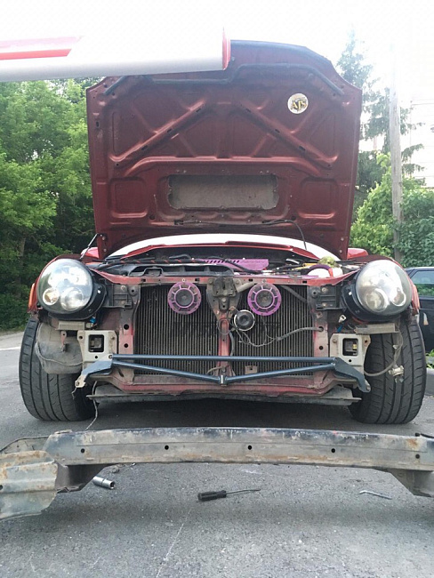 картинка Распорка передних лонжеронов для Subaru Impreza GD,GG 2000-2007 год магазин  StreetTuning 