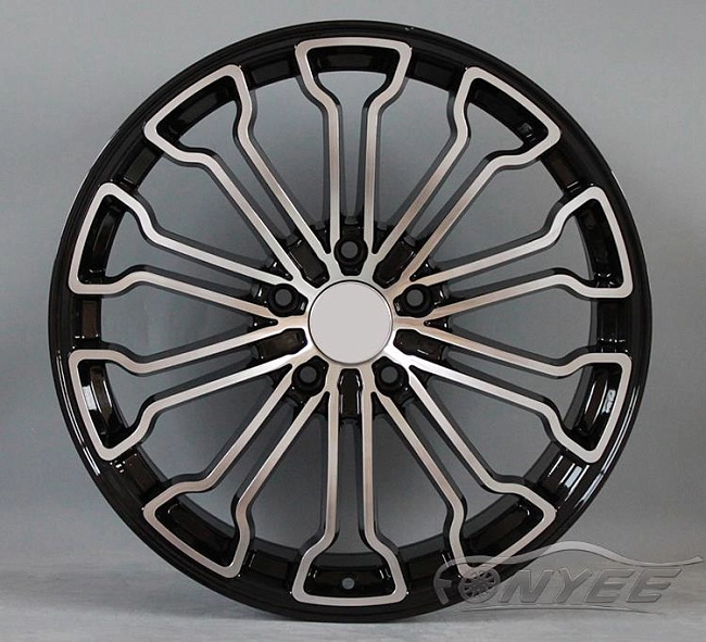 картинка Новые диски Porsche модель 3 R20 5X130 ET45 J9 черный + серебро магазин  StreetTuning 