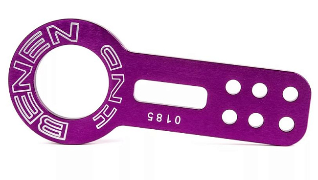 картинка Буксировочная петля Benen фиолетовая, передняя магазин  StreetTuning 