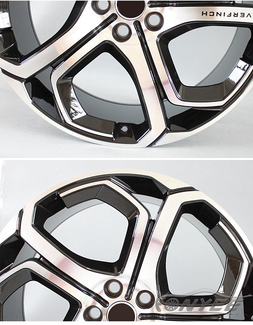 картинка Новые диски Overfinch R20 5x120 ET45 J9,5 черные с серебром магазин  StreetTuning 