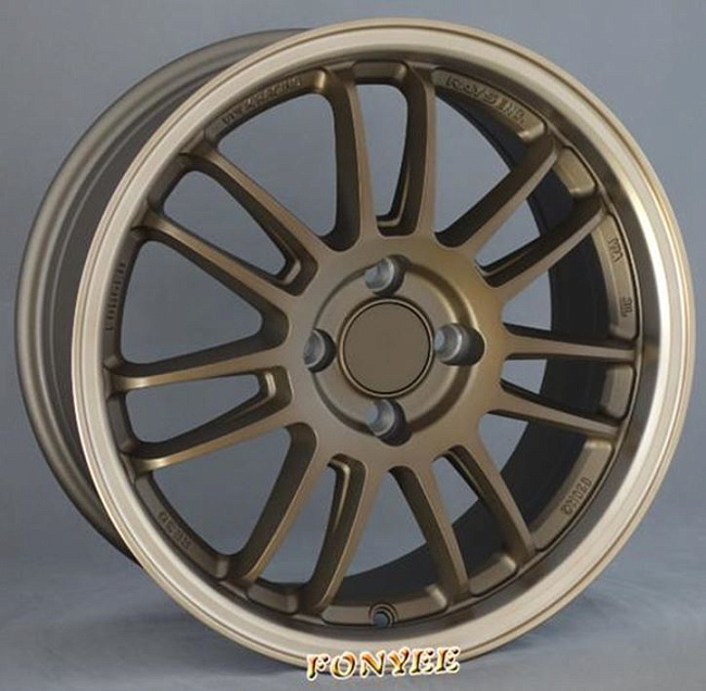 картинка Новые диски RAYS VOLK Racing RE30 R16 4X100 ET35 J7 бронзовые + полированная бронзовая полка магазин  StreetTuning 