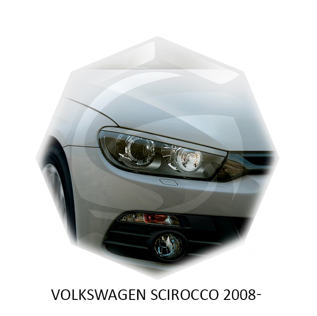 картинка Реснички на фары для  VOLKSWAGEN SCIROCCO 2008г- магазин  StreetTuning 