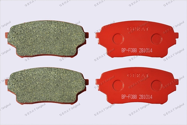 картинка Передние тормозные колодки Gerat BP-F088 (Mitsubishi Grand Vitara, Grand Vitara XL7) магазин  StreetTuning 