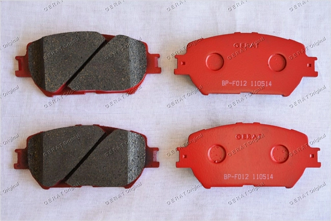 картинка Передние тормозные колодки Gerat BP-F012 (Lexus GS300, 
GS430,
IS250/
Toyota Camry, 
Crown, 
Mark X) магазин  StreetTuning 