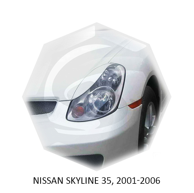 картинка Реснички на фары для  NISSAN SKYLINE 35 2001-2006г магазин  StreetTuning 